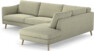 Madison Lux - 3-sits soffa med divan höger - Grön
