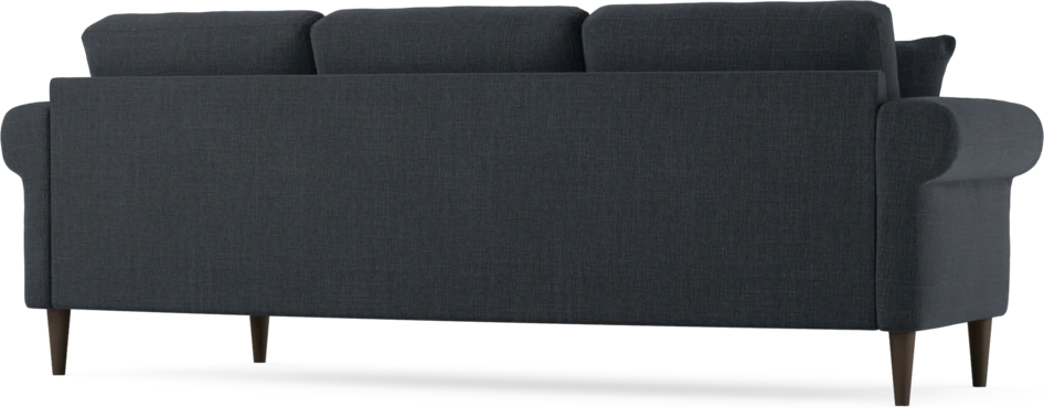 Eden - 3-sits soffa svängd - Blå