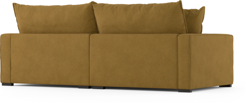 Rossi - 3-sits soffa, hel dyna - Gul