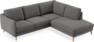 Madison Lux - 2-sits soffa med divan höger - Grå