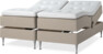 Delux Dream - Ställbar säng, dubbelsäng med bäddmadrass - Beige