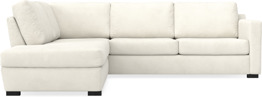 Friday - 2,5-sits soffa med divan vänster - Vit