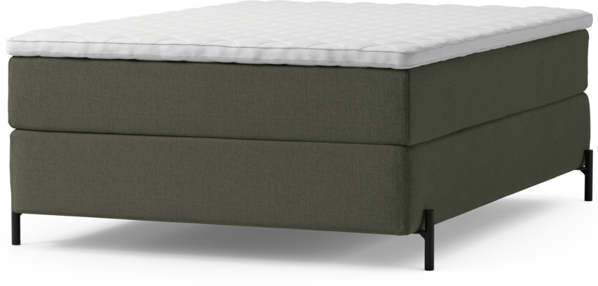 Delux Exclusive - Kontinentalsäng, enkelsäng 140 cm med bäddmadrass och sängben