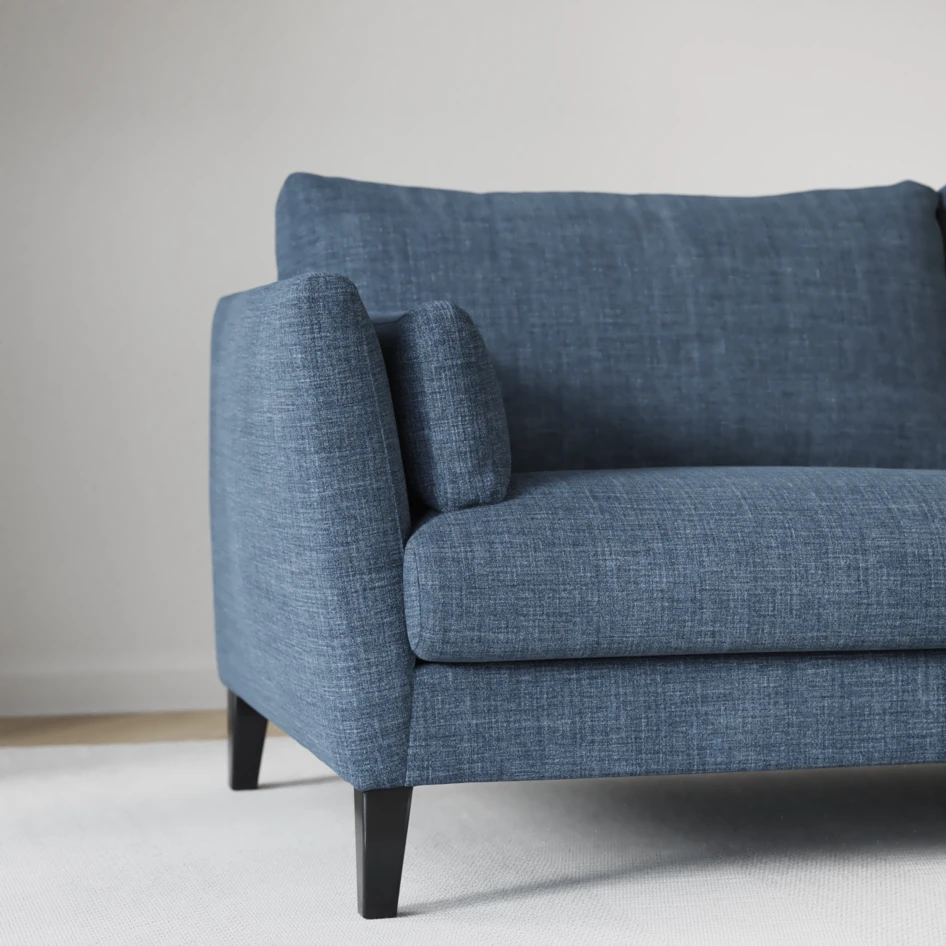 Winston - Hörnsoffa, 3+2-sits - Blå