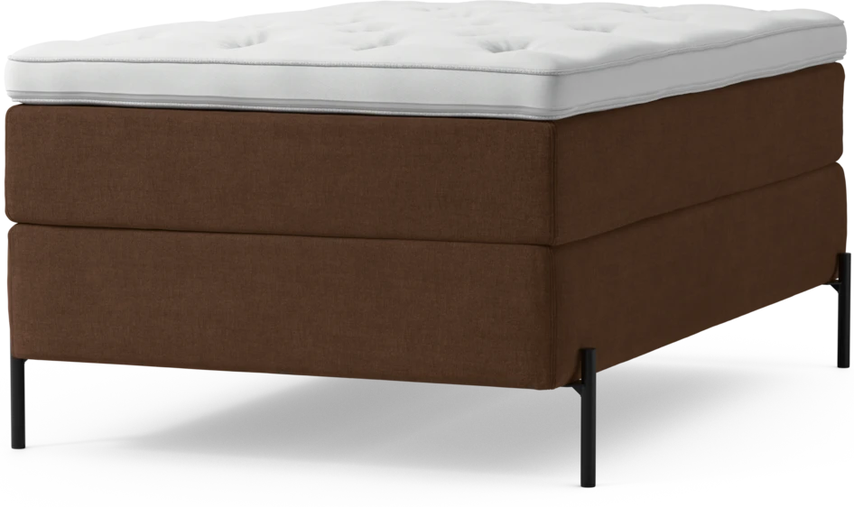 Delux Exclusive - Kontinentalsäng, enkelsäng 120 cm med bäddmadrass och sängben
