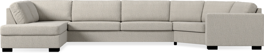 Nevada - 3-sits soffa med divan vänster och cosy hörn höger - Beige