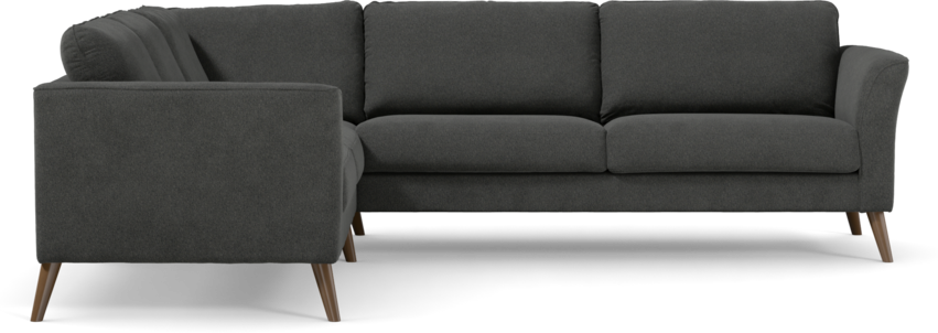 Bridge - Hörnsoffa, 2+3-sits - Svart