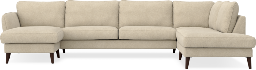 Bridge - 3-sits soffa med schäslong vänster och divan höger - Beige