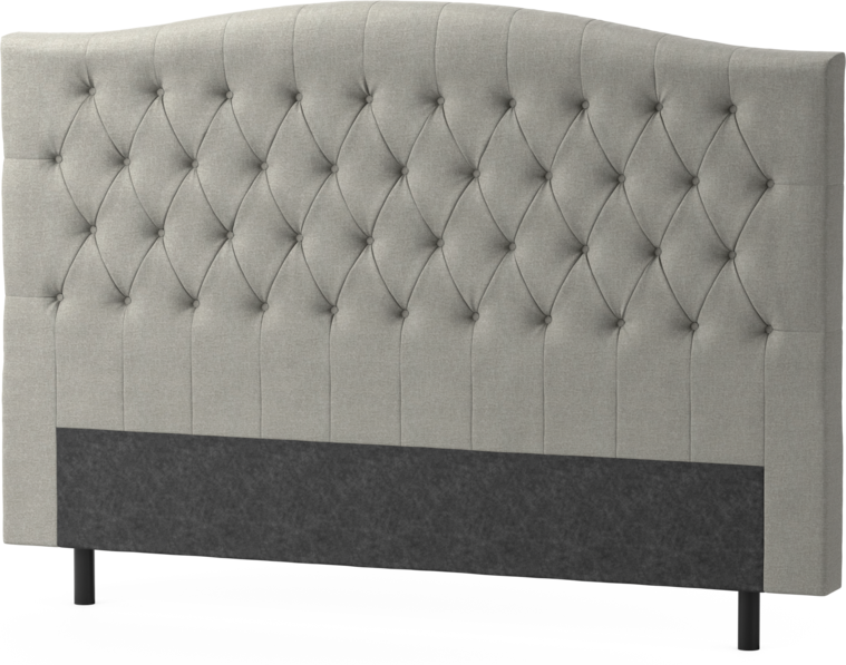 Delux Välvd - Sänggavel, 90-210 cm - Grå