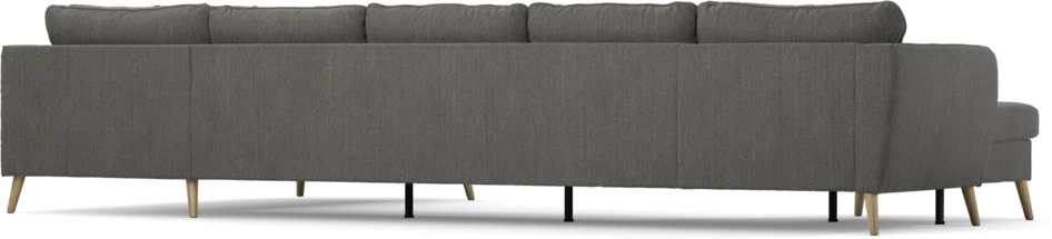 County - 4-sits soffa med schäslong vänster och divan höger - Brun