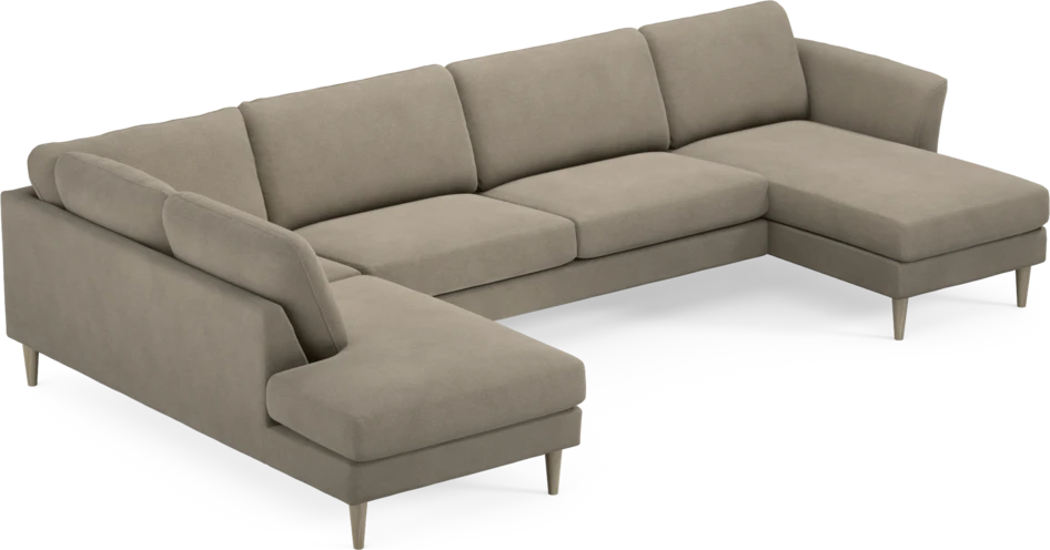 Bridge - 3-sits soffa med divan vänster och schäslong höger - Beige