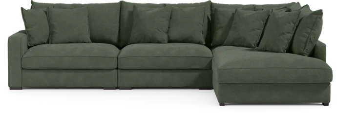 Rossi, 3-sits soffa med divan höger