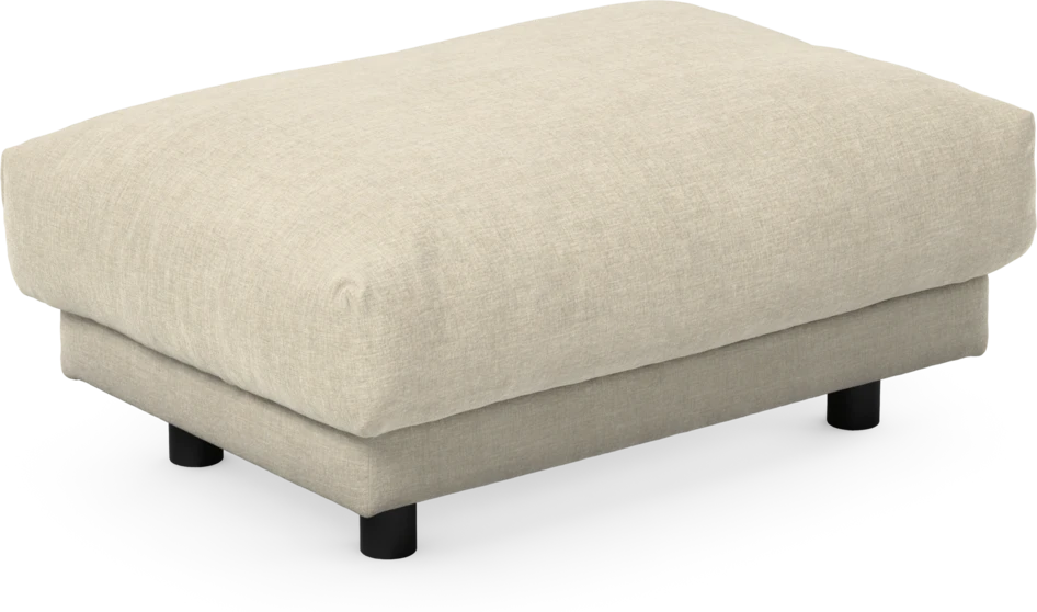 Cherrie - Fotpall 110, fast klädsel - Beige