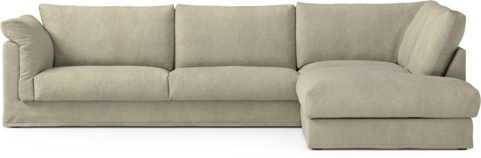 Cherrie Klädsel - Klädsel till 3-sits soffa med divan höger - Beige