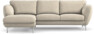 Madison Lux - 2-sits soffa med schäslong vänster - Beige