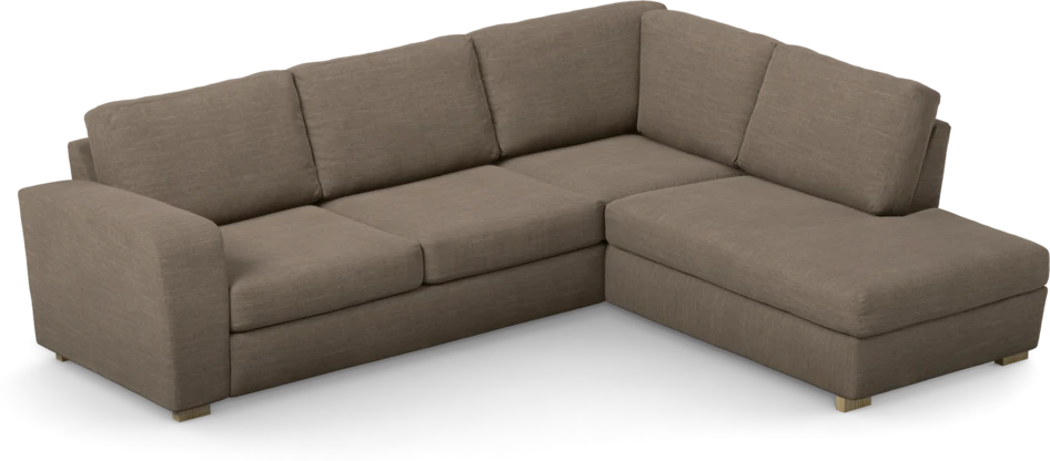 Friday - 2,5-sits soffa med divan höger - Brun