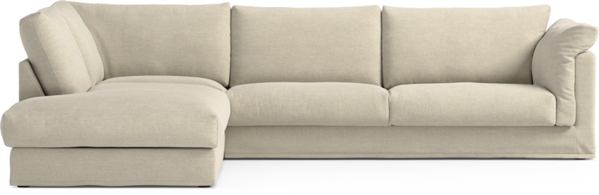 Cherrie Klädsel - Klädsel till 3-sits soffa med divan vänster - Beige