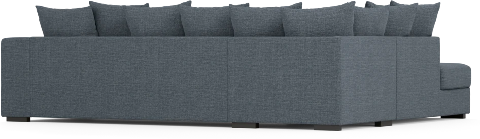 Town - 3-sits soffa med divan vänster - Blå