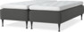 Delux Sense - Ramsäng, dubbelsäng med bäddmadrass - Grå