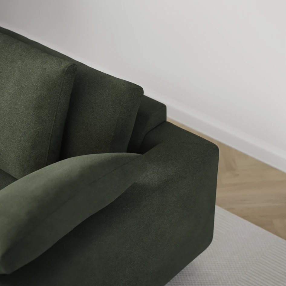 Amie - 3-sits soffa - Grön