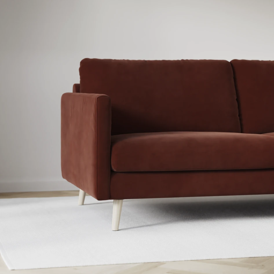 Madison Lux - Hörnsoffa med schäslong vänster - Orange