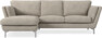 Madison Lux - 2-sits soffa med schäslong vänster - Vit