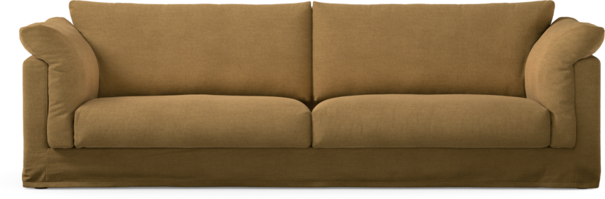 Cherrie - 4-sits soffa med kappa - Gul