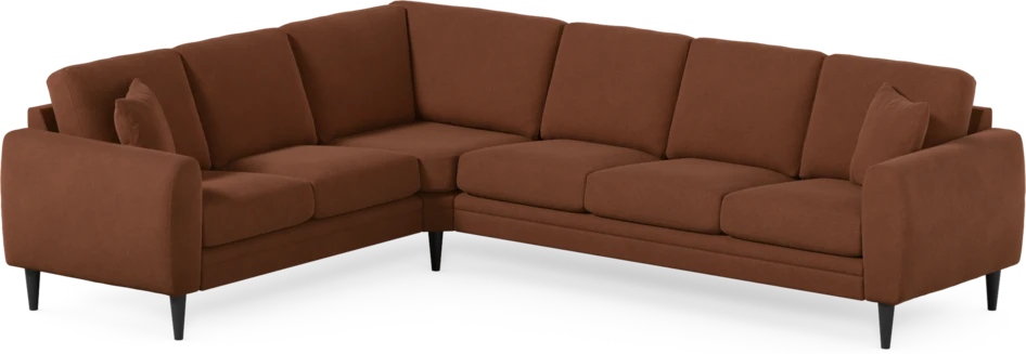 Eden - Hörnsoffa, 2+3-sits - Orange