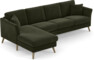 Eden - 3-sits soffa med schäslong - Grön