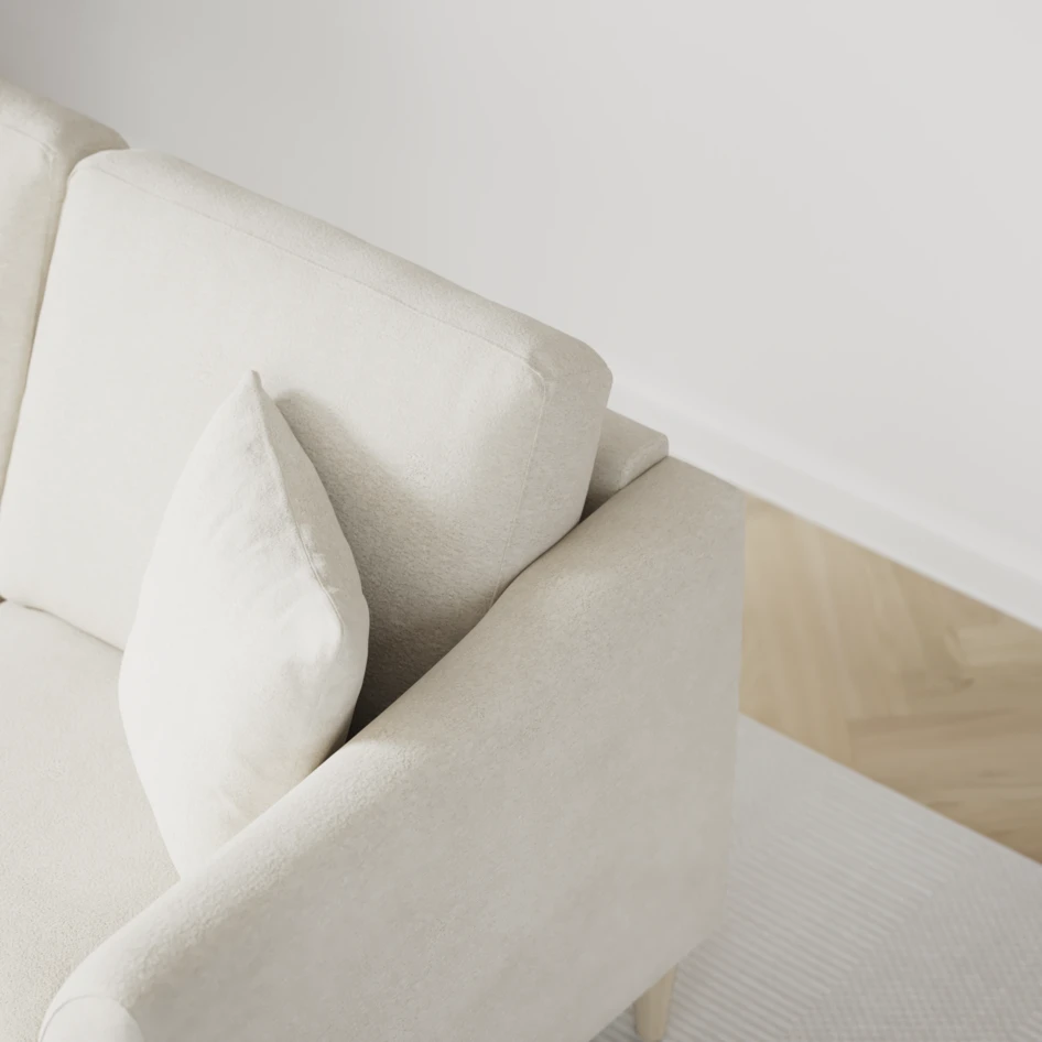 Eden - 2-sits soffa - Vit