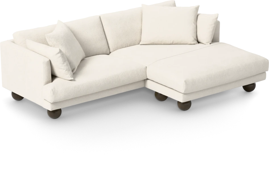 Harper - 4-sits med schäslong XL höger - Vit
