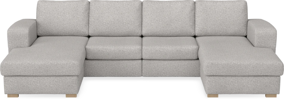 Friday - 2-sits soffa med två schäslonger - Vit