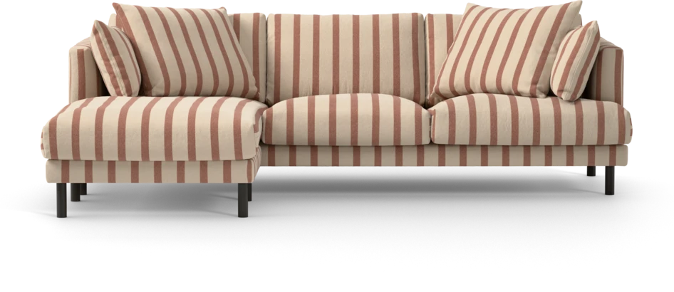 Harper - 4-sits med schäslong vänster - Flerfärgad