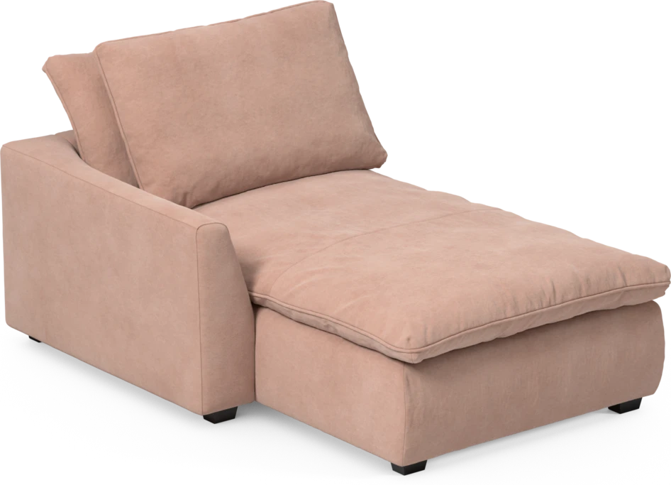 Bellora - Schäslong med armstöd vänster - Rosa