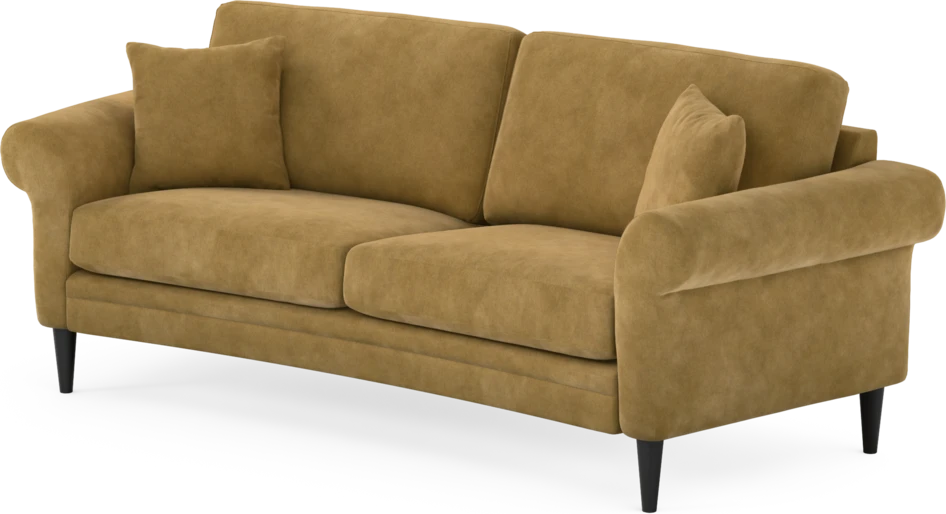 Eden - 2,5-sits soffa svängd - Gul
