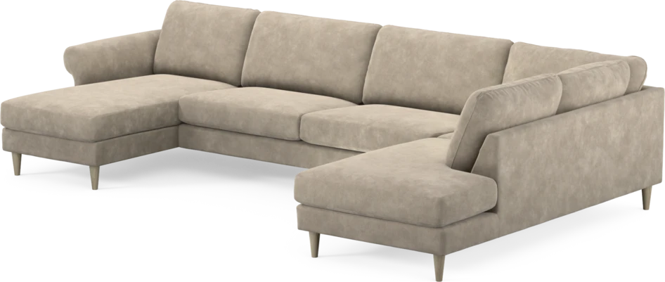 Bridge - 3-sits soffa med schäslong vänster och divan höger - Beige