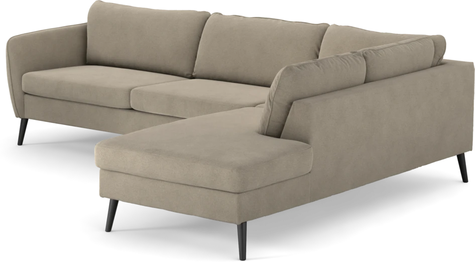 County - 2,5-sits soffa med divan höger - Beige
