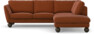 Madison - 2-sits soffa med divan höger - Röd
