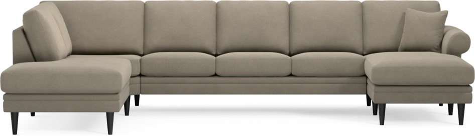 Eden - 3-sits soffa med divan vänster och schäslong höger - Beige