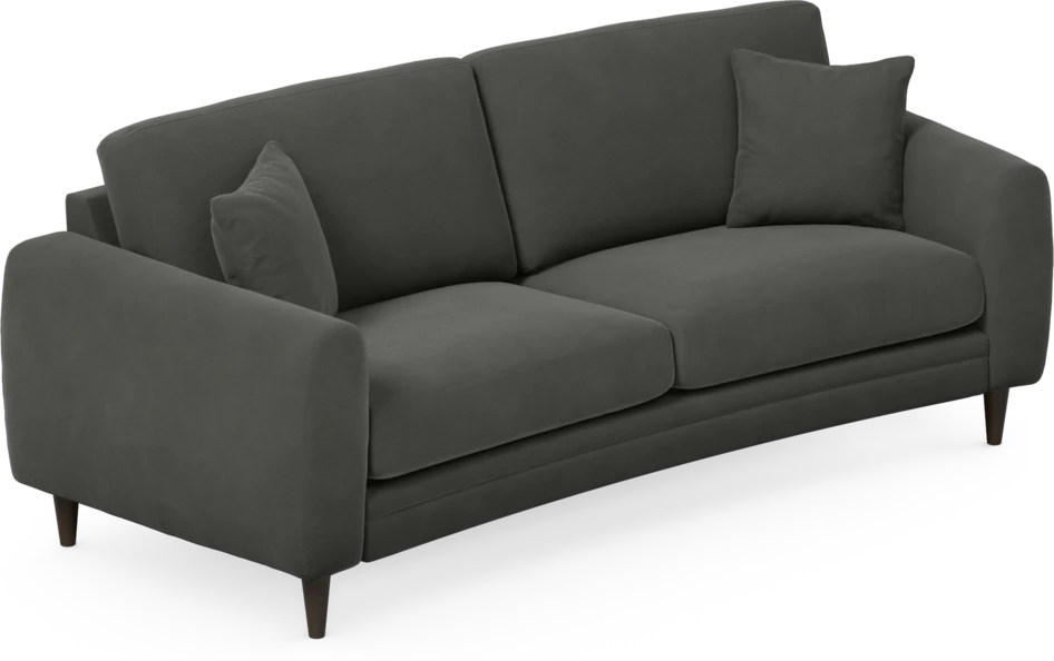 Eden - 2,5-sits soffa svängd - Grå