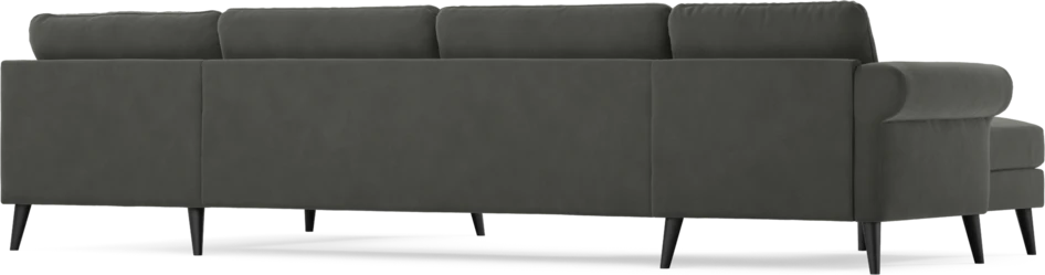 Bridge - 3-sits soffa med schäslong vänster och divan höger - Grå