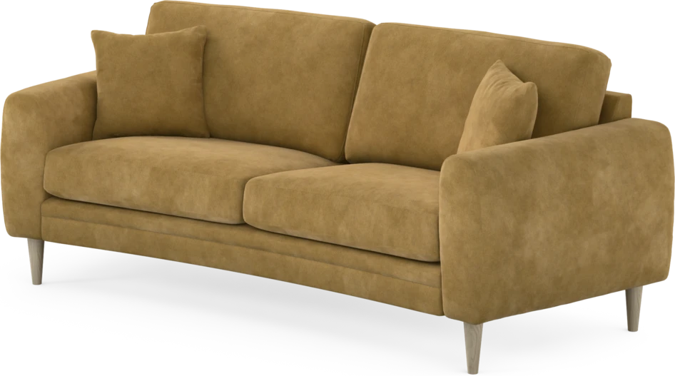 Eden - 2,5-sits soffa svängd - Gul