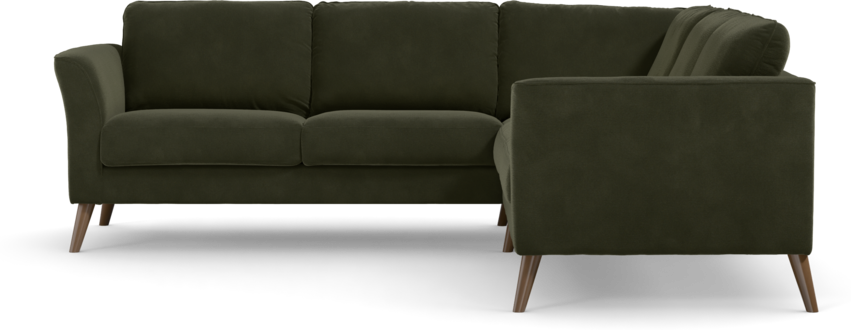 Bridge - Hörnsoffa, 2+2-sits - Grön