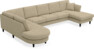 Eden - 3-sits soffa med divan vänster och schäslong höger - Beige