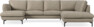 Madison Lux - 2-sits soffa med schäslong vänster och divan höger - Beige