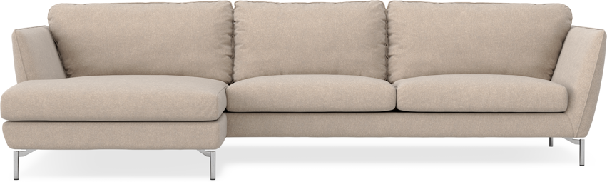 Madison - 3-sits soffa med schäslong vänster - Beige