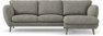 Madison Lux - 2-sits soffa med schäslong höger - Vit