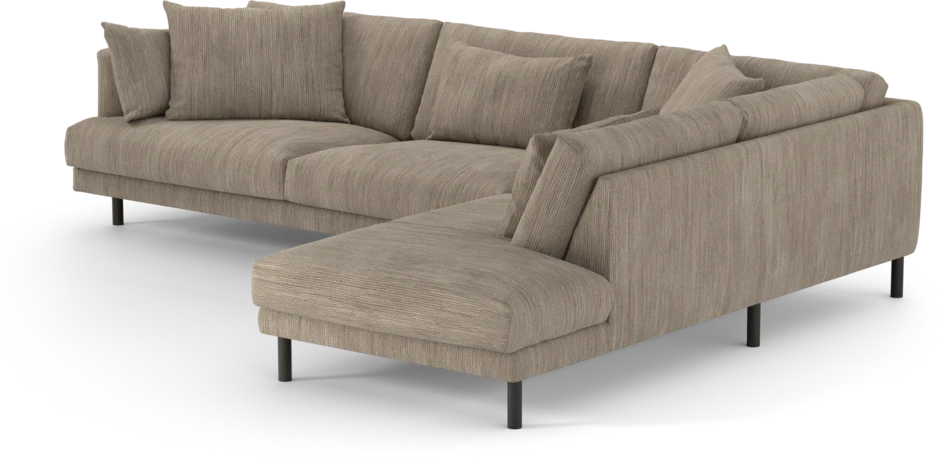 Harper - 3-sits soffa med divan höger - Beige