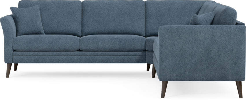 Eden - Hörnsoffa, 2,5+2,5-sits - Blå