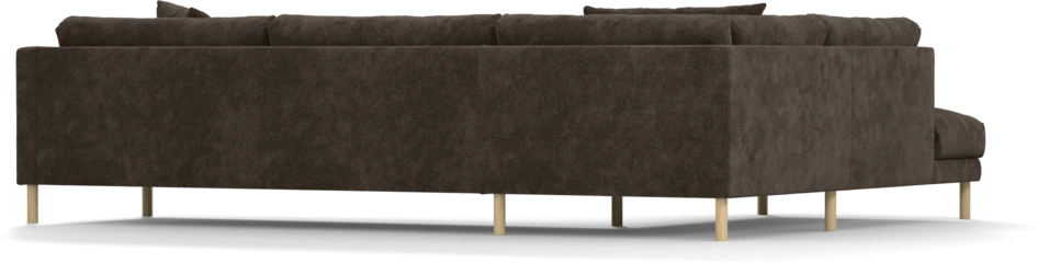 Harper - 3-sits soffa med divan vänster - Brun